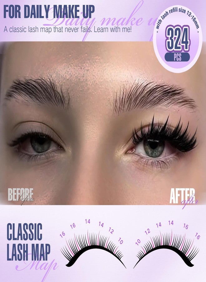 Focipeysa Eyelash Clusters with Spikes Lashes Clusters 10-18mm Wispy Eyelash Extensions 150D Clusters Eyelashes 324pcs Full Volume Lash Extension for DIY Natural or Dramatic Makeup - Image 2